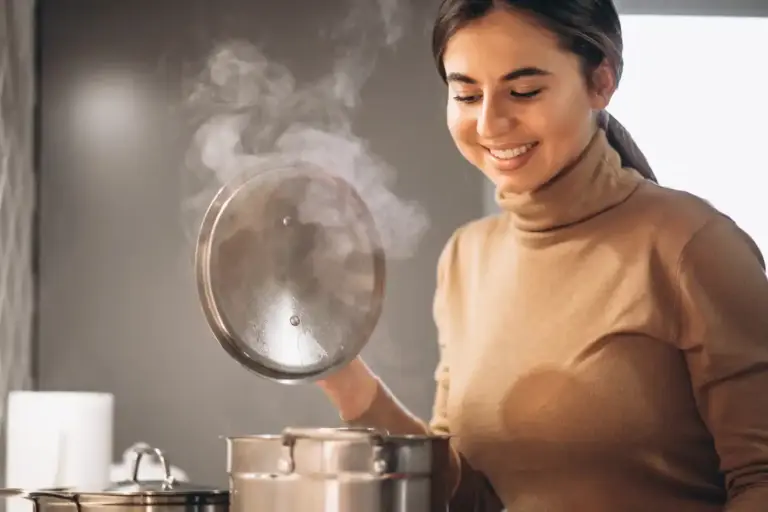 adding salt to boiling water cooking kitchen