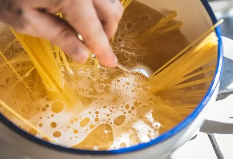 perfect cooked pasta cooking water technique