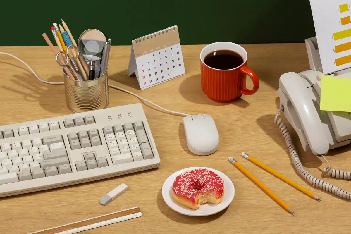productive work study hacks office desk