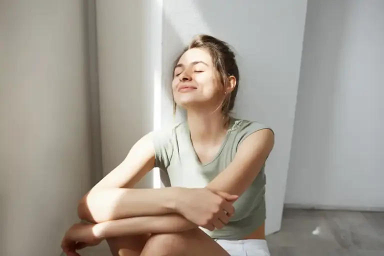 fresh energized woman glowing skin natural light