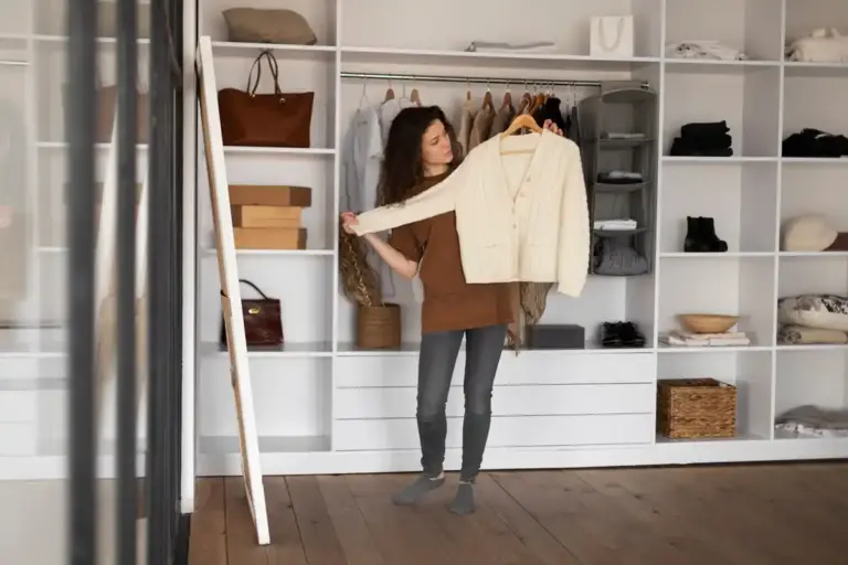 organized wardrobe Dutch home