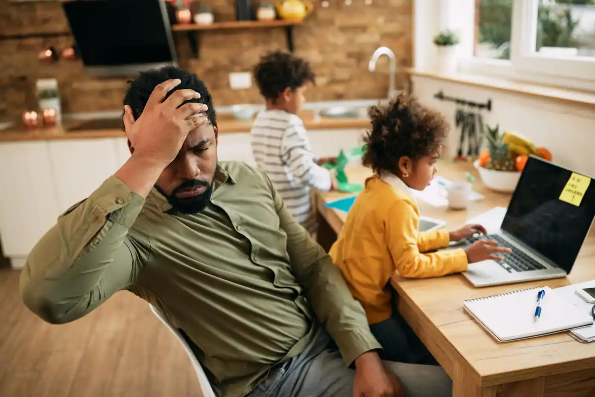 Parents making mistakes at home stress relief family