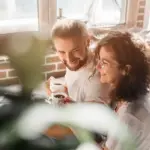 happy family with children morning routine