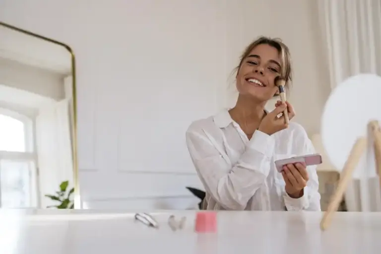 glowing skincare routine Dutch woman