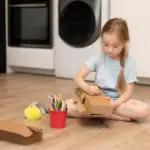 child cleaning room game timer
