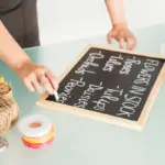 family weekday routine planning kitchen whiteboard
