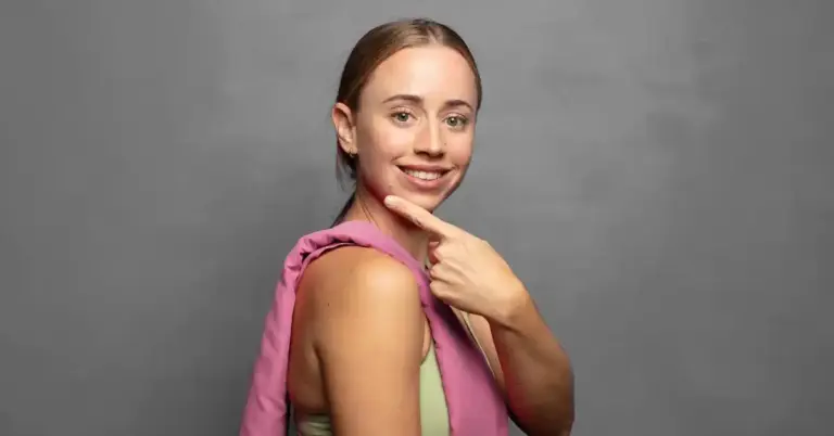 fresh energetic woman healthy glowing skin