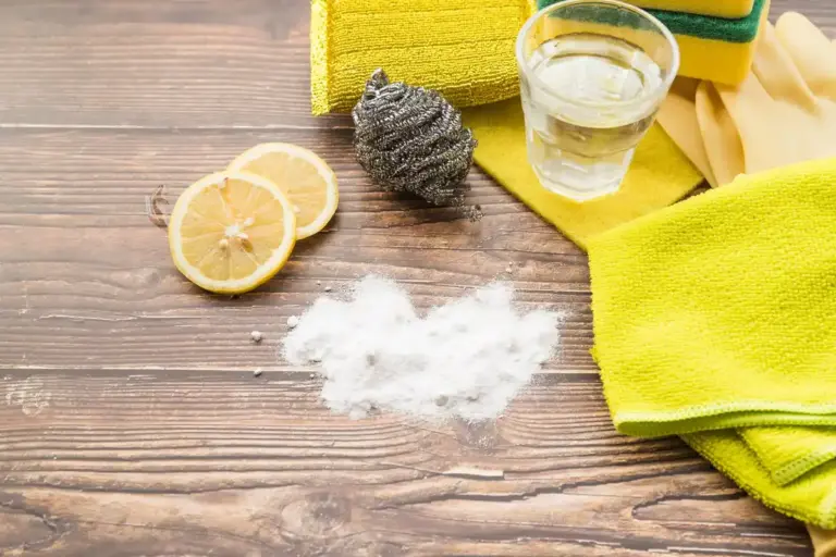 kitchen cleaning vinegar cloth fresh
